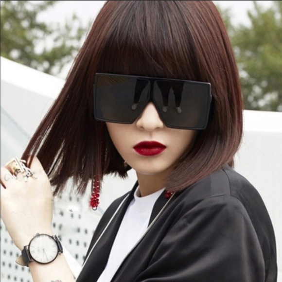 VintageRetro oversize square sunglasses NWT - Picture 3 of 8